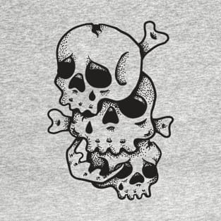 3 Sad Skulls T-Shirt